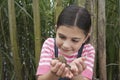 Girl Looking At Toad