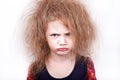 Girl making angry face Royalty Free Stock Photo