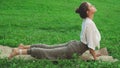 Young beautiful girl is doing yoga poses Royalty Free Stock Photo