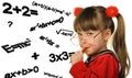 The girl and mathematical formulas