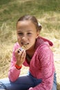 Girl on meadow