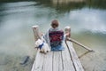 Girl meditating at the nature Royalty Free Stock Photo