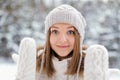 Girl in Mittens Royalty Free Stock Photo