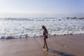 Girl Morning Beach Swim