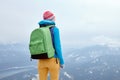 Girl in mountains