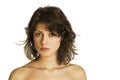 Girl with naked shoulders Royalty Free Stock Photo