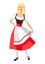 Girl in national costume of Germany.