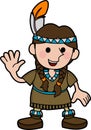 girl Native American costume Royalty Free Stock Photo