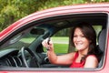 Girl with New Car Royalty Free Stock Photo