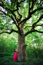 Girl and oak