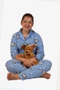 Girl in pajamas Royalty Free Stock Photo
