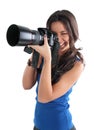 The girl the photographer Royalty Free Stock Photo