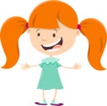 girl with pigtails cartoon character