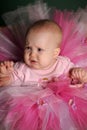 Girl in a pink very fluffy skirt