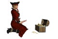 Girl pirate Royalty Free Stock Photo