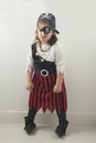 Girl in a pirate costume