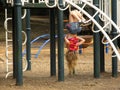 Girl on the Playground Royalty Free Stock Photo