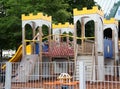 Girl on playground Royalty Free Stock Photo