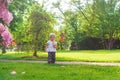 Girl Playing Outdoors