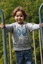 Girl playing in park