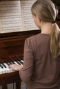 Girl Playing Piano Royalty Free Stock Photo