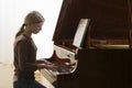 Girl Playing Piano Royalty Free Stock Photo