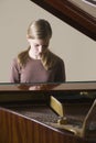 Girl Playing Piano Royalty Free Stock Photo