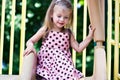 Girl Playing at the Playground