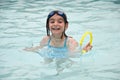 Girl Playing in the Pool