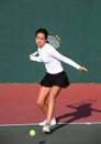 Girl playing tennis Royalty Free Stock Photo