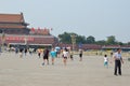 Girl Plays in Tiananmen Square