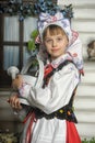 Girl in Polish national costume