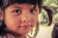 Girl with ponytail in Bolivia