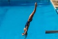 Girl Pool Diving Championships Royalty Free Stock Photo