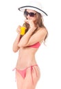 Girl posing in bikini Royalty Free Stock Photo