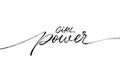 Girl Power ink pen vector lettering