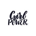 Girl Power Lettering. Royalty Free Stock Photo