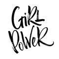 Girl Power lettering Royalty Free Stock Photo