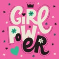 Girl Power Lettering poster