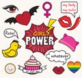 Girl power patches