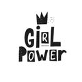 Girl power shirt quote lettering Royalty Free Stock Photo