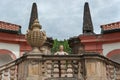 Girl in Prague Troja Castle Royalty Free Stock Photo