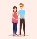girl pregnant and boy couple together