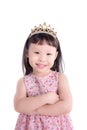 Girl in princess custume with crown