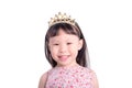 Girl in princess custume with crown