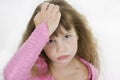 Girl Princess sad. Royalty Free Stock Photo