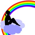 Girl with Rainbow