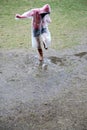 Girl in a raincoat Royalty Free Stock Photo