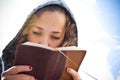 Girl Reading Bible Royalty Free Stock Photo