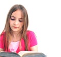 Girl reading a book